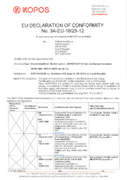 Conformity declaration Conformity declaration