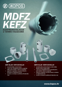 MDFZ, KEFZ - elektroinstalacije u termo fasadama
